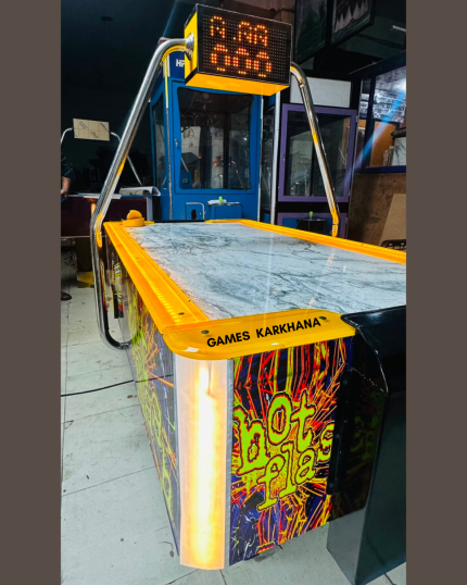 Customized Luxury Air Hockey Table with glowing LED lights